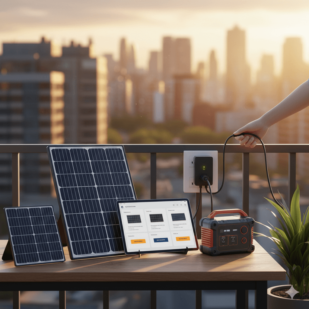 instalando pnales solar plug and play